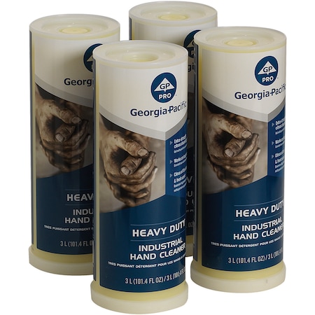 Georgia-Pacific Hand Cleaner, Heavy-duty, Citrus, 101.4 fl oz, , Clear, PK 4 GPC44627